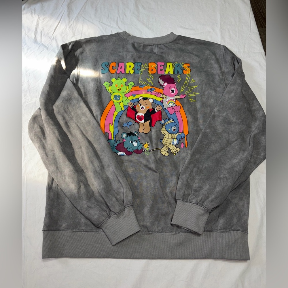 Care Bears Gray Graphic Crewneck Sweater